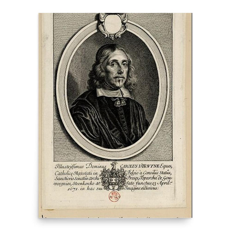 Charles de Hovyne poster print, in size 18x24 inches.