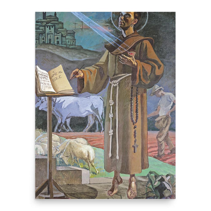 Charles of Sezze poster print, in size 18x24 inches.