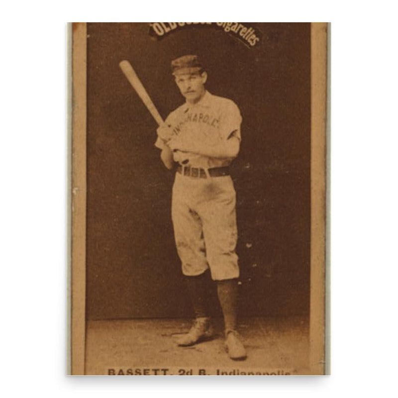 Charley Bassett poster print, in size 18x24 inches.