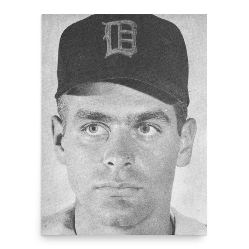 Charley Lau poster print, in size 18x24 inches.