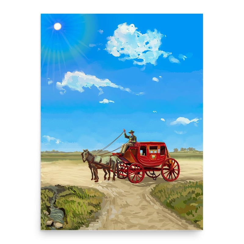 Charley Parkhurst poster print, in size 18x24 inches.