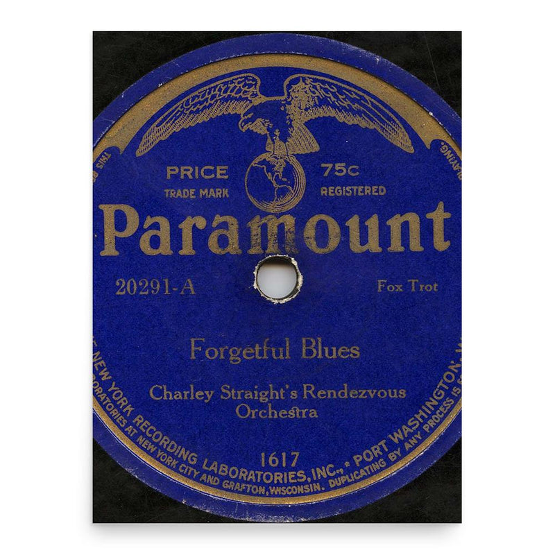 Charley Straight poster print, in size 18x24 inches.