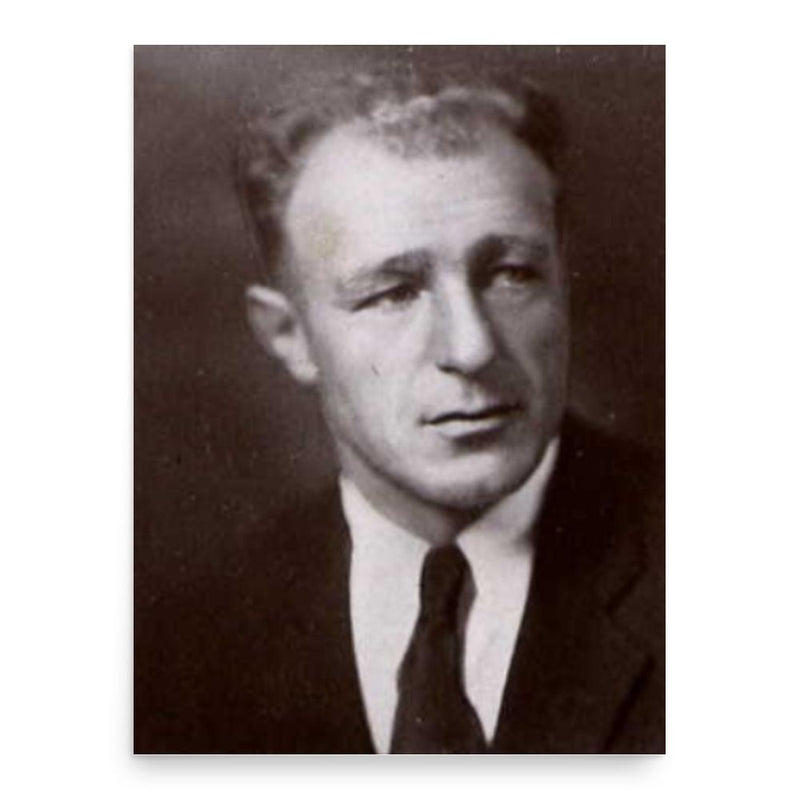 Charlie Bachman poster print, in size 18x24 inches.