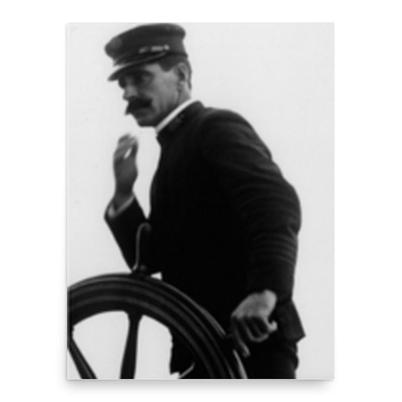 Charlie Barr poster print, in size 18x24 inches.