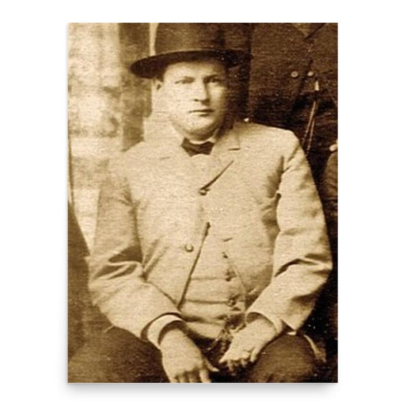 Charlie Bassett poster print, in size 18x24 inches.