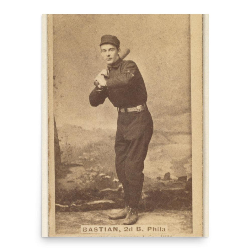 Charlie Bastian poster print, in size 18x24 inches.