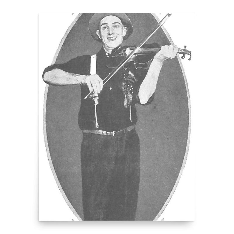 Charlie Bowman poster print, in size 18x24 inches.