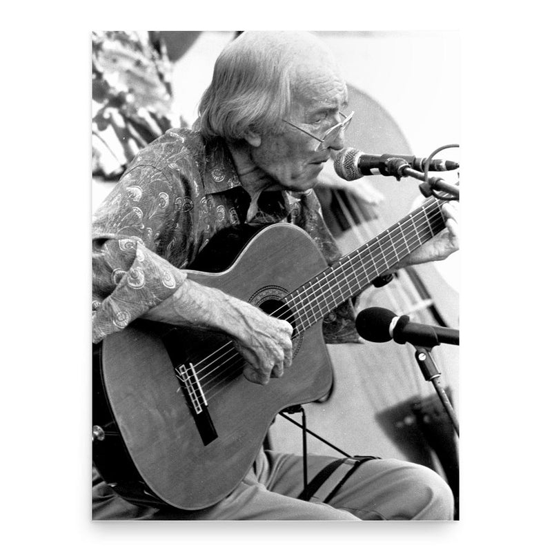 Charlie Byrd poster print, in size 18x24 inches.