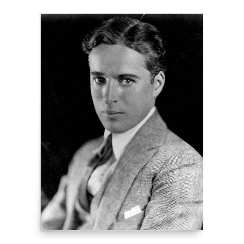 Charlie Chaplin poster print, in size 18x24 inches.