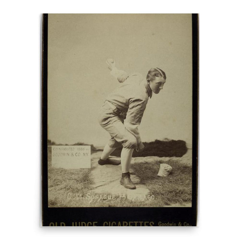 Charlie Sprague poster print, in size 18x24 inches.