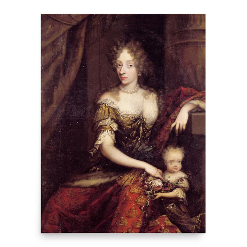 Charlotte Amalie of Hesse-Kassel poster print, in size 18x24 inches.