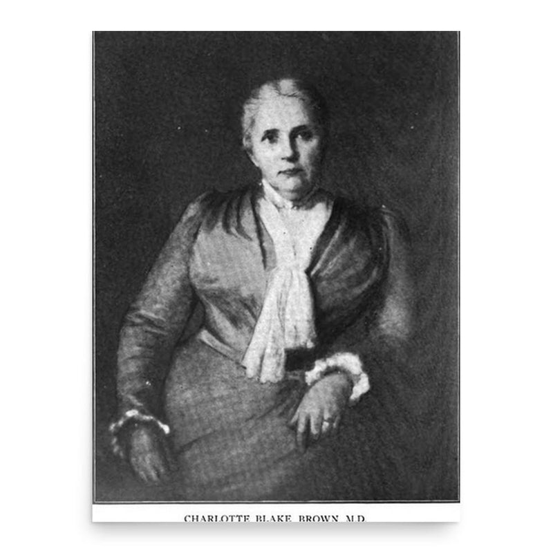 Charlotte Blake Brown poster print, in size 18x24 inches.