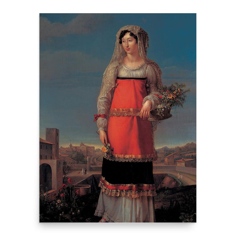 Charlotte Bonaparte Gabrielli poster print, in size 18x24 inches.