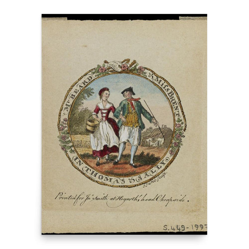 Charlotte Brent poster print, in size 18x24 inches.