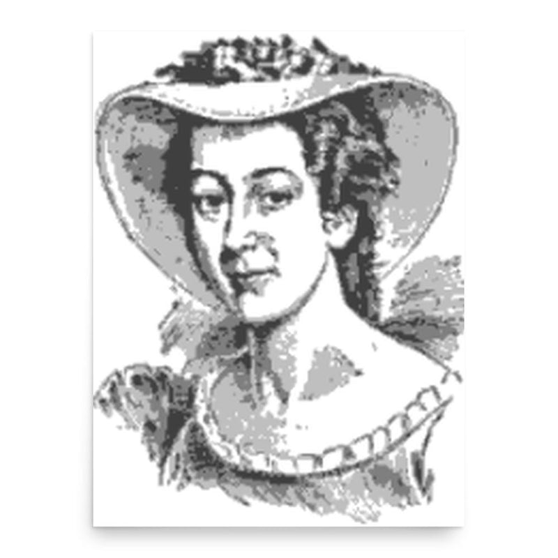 Charlotte De Bernier Taylor poster print, in size 18x24 inches.