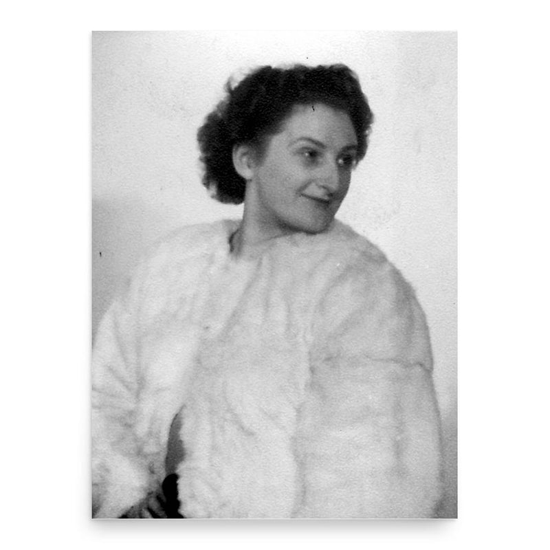 Charlotte Fritz poster print, in size 18x24 inches.