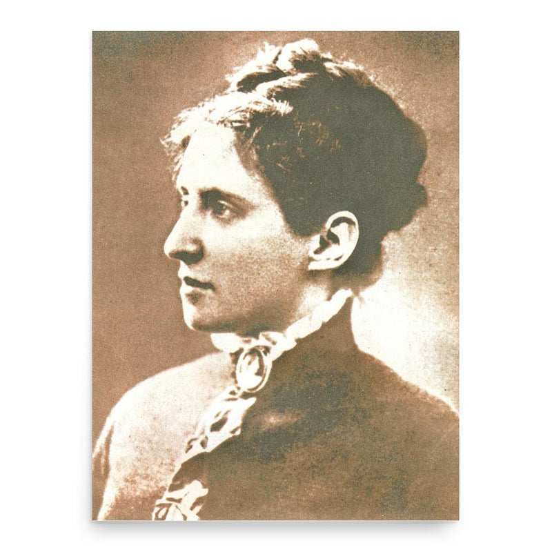 Charlotte Garrigue poster print, in size 18x24 inches.