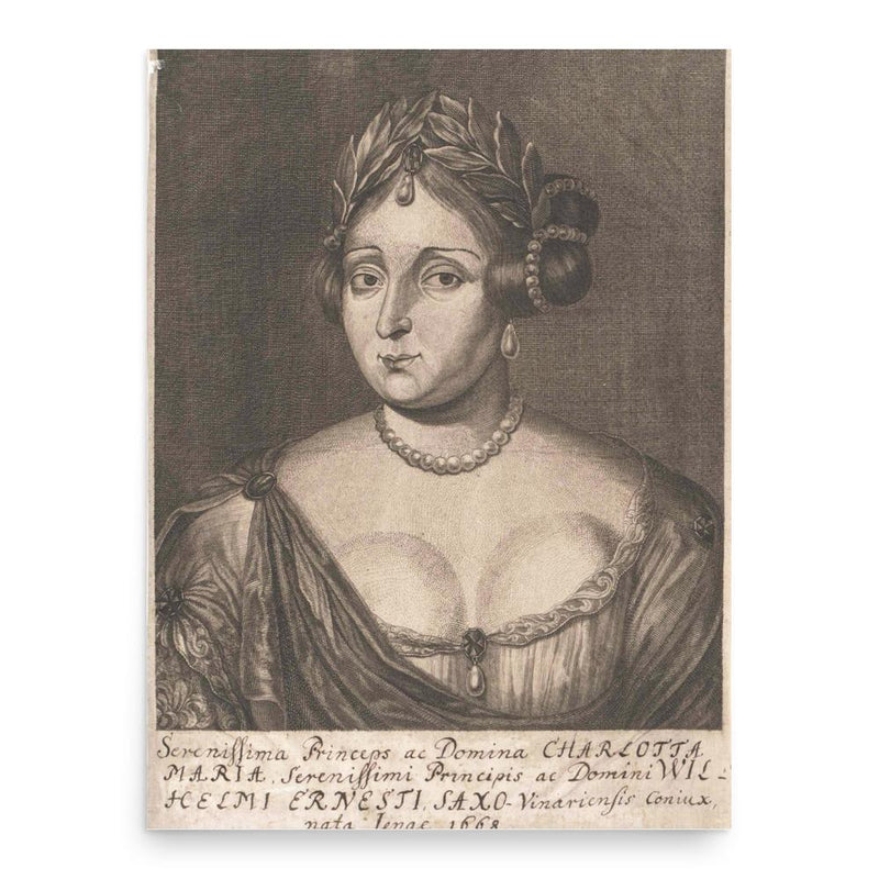 Charlotte Marie of Saxe-Jena poster print, in size 18x24 inches.