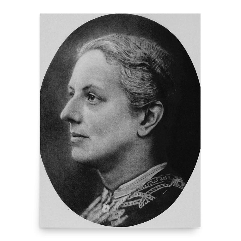 Charlotte Mary Yonge poster print, in size 18x24 inches.