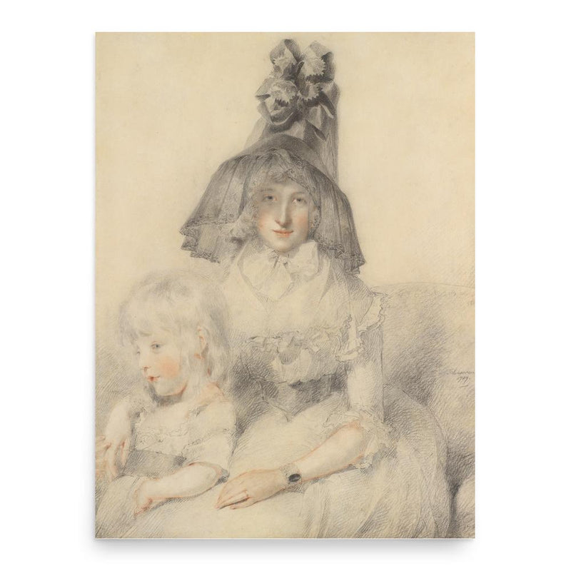 Charlotte Papendiek poster print, in size 18x24 inches.