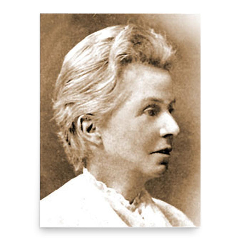 Charlotte Sevier poster print, in size 18x24 inches.