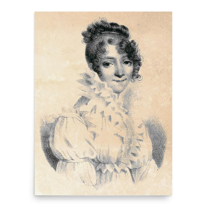 Charlotte Vanhove poster print, in size 18x24 inches.