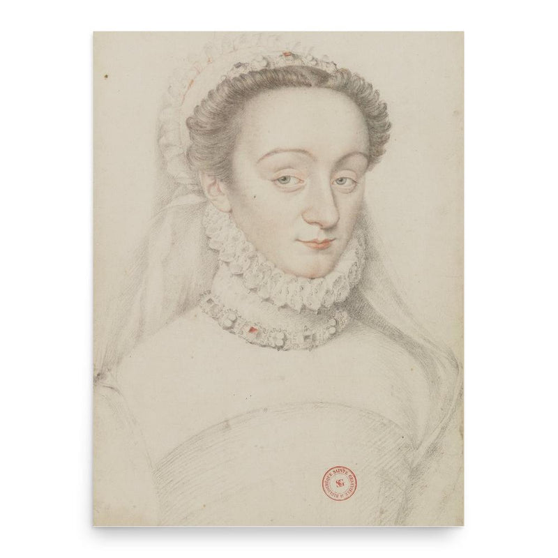 Charlotte de Sauve poster print, in size 18x24 inches.