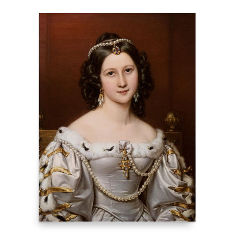 Charlotte von Hagn poster print, in size 18x24 inches.