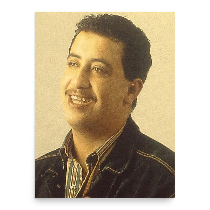 Cheb Hasni poster print, in size 18x24 inches.