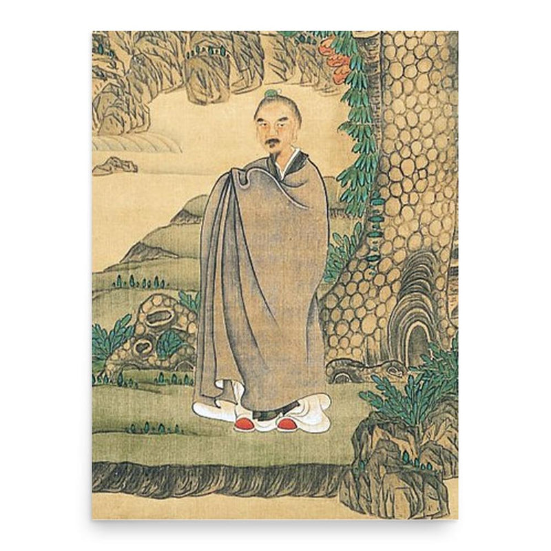 Chen Hongshou poster print, in size 18x24 inches.