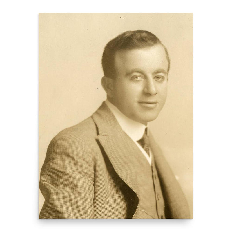 Chester Conklin poster print, in size 18x24 inches.