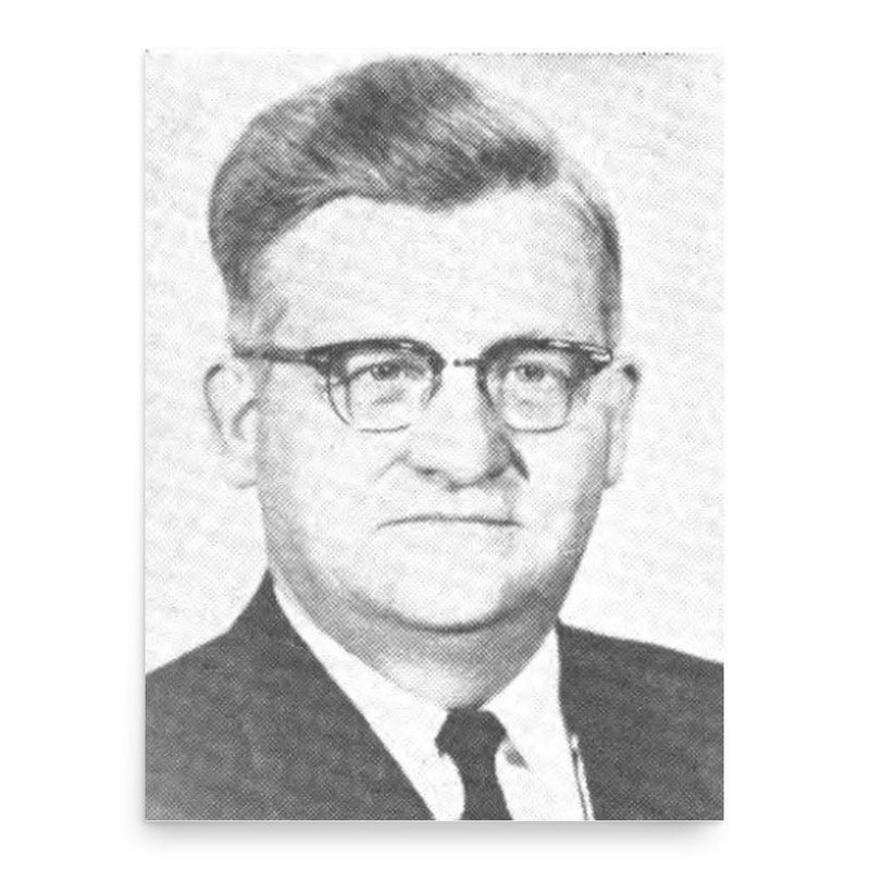 Chester Earl Merrow poster print, in size 18x24 inches.