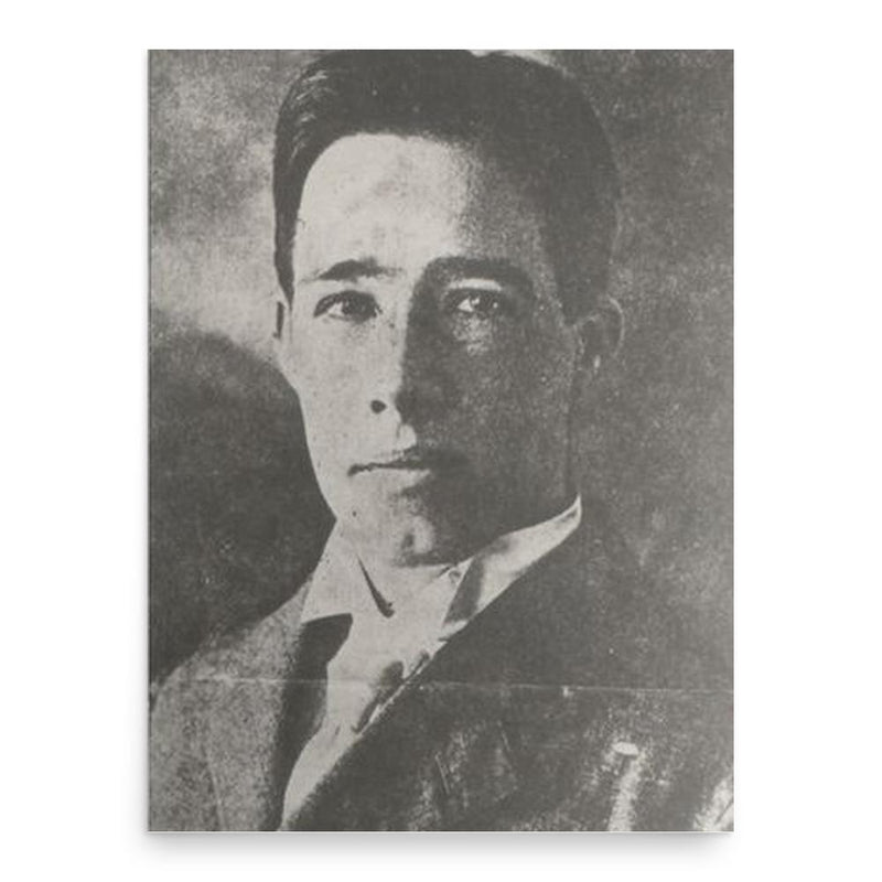 Chester Gillette poster print, in size 18x24 inches.