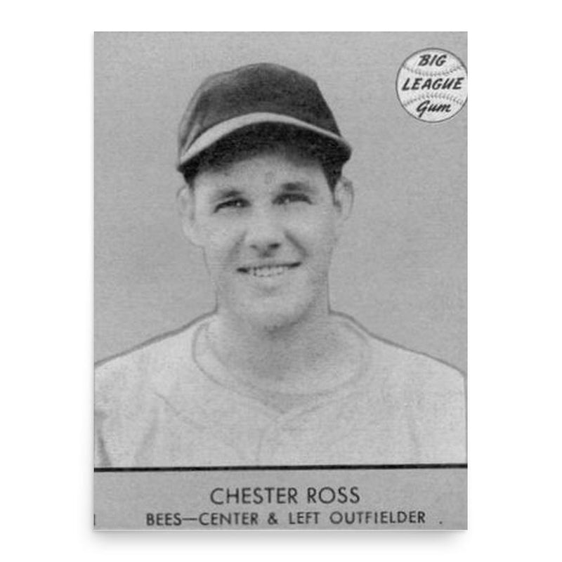 Chet Ross poster print, in size 18x24 inches.