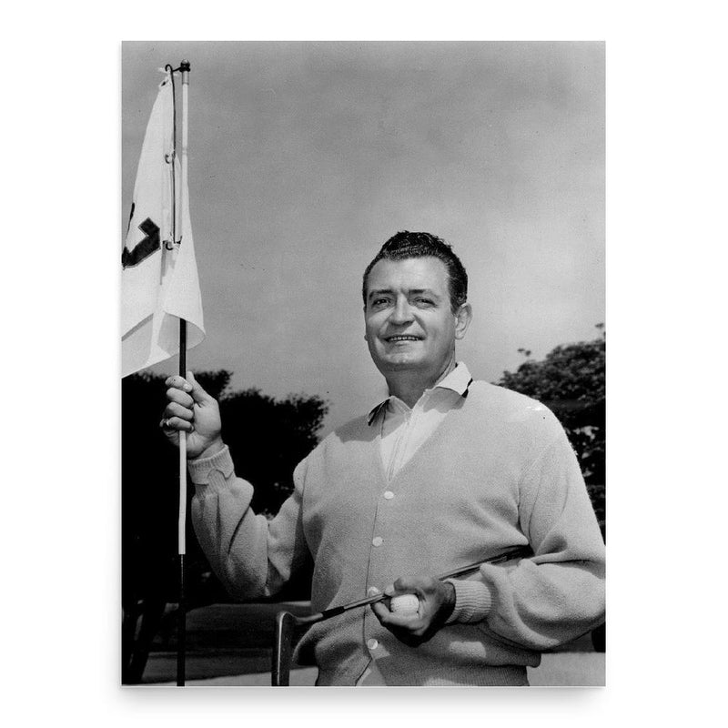 Chick Hearn poster print, in size 18x24 inches.