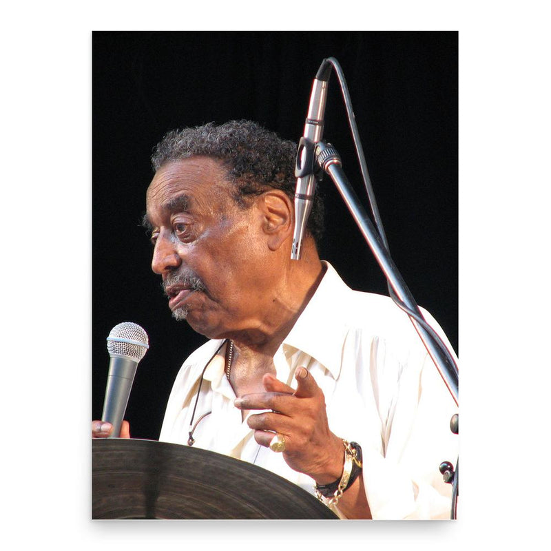 Chico Hamilton poster print, in size 18x24 inches.