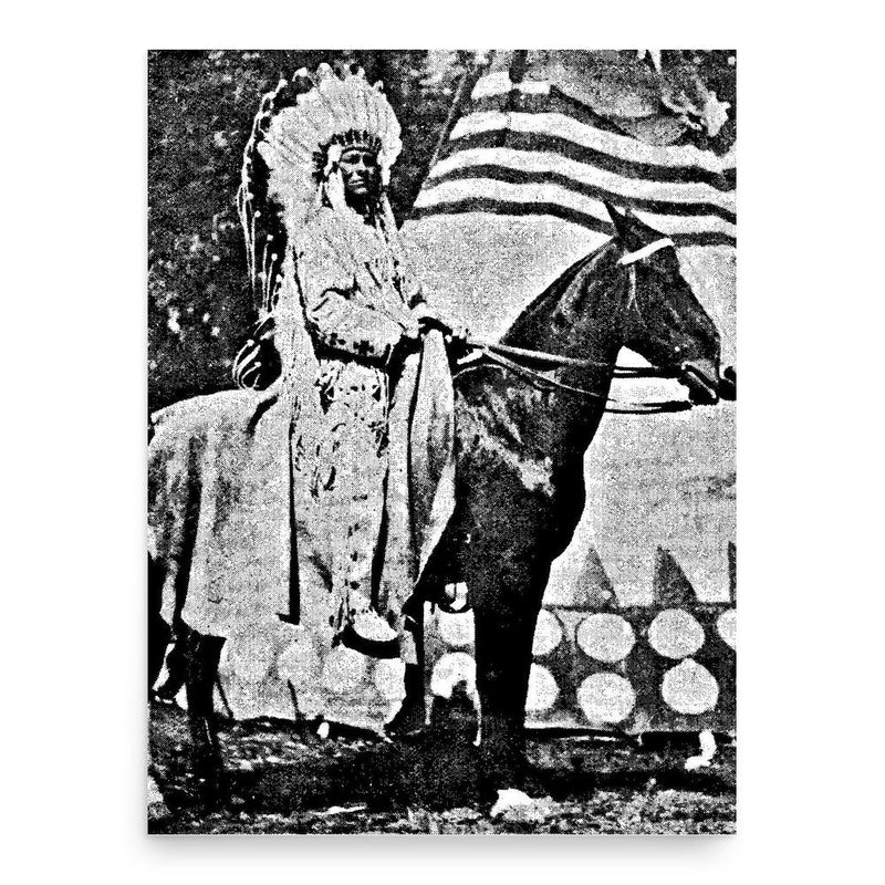 Chief Buffalo Child Long Lance poster print, in size 18x24 inches.