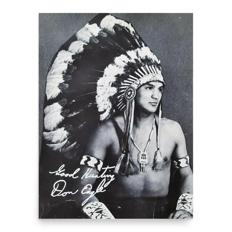 Chief Don Eagle poster print, in size 18x24 inches.