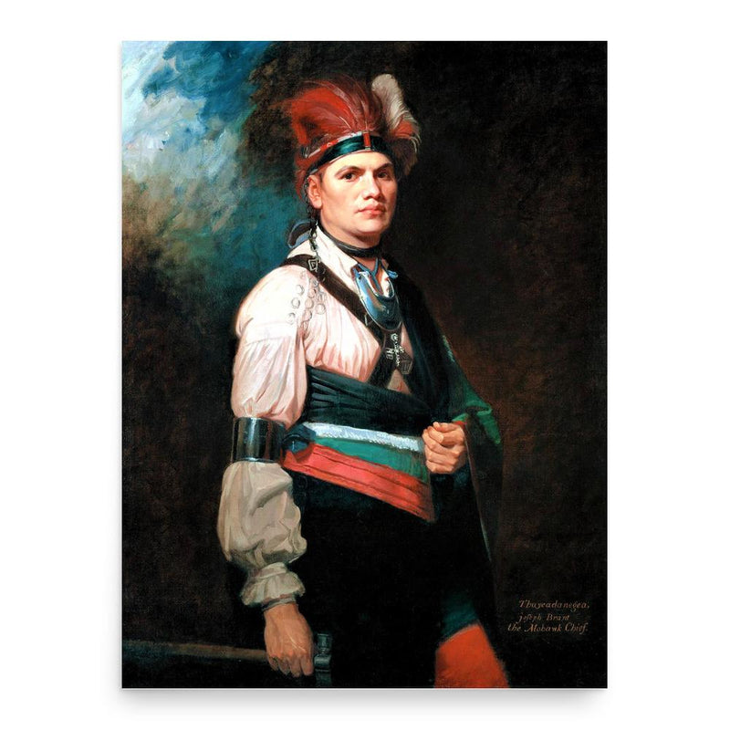 Chief Joseph poster print, in size 18x24 inches.