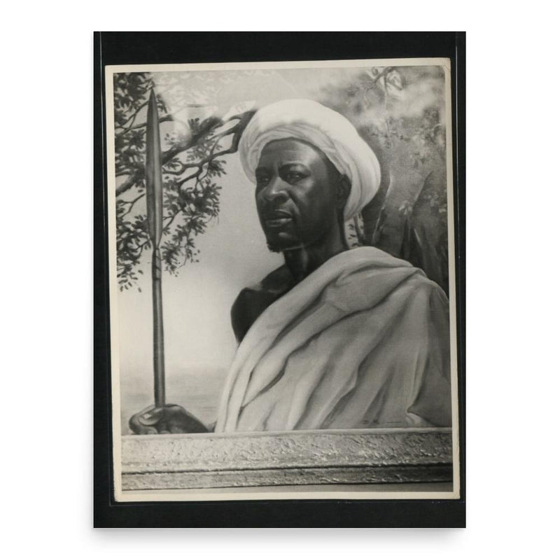 Chief Mkwawa poster print, in size 18x24 inches.