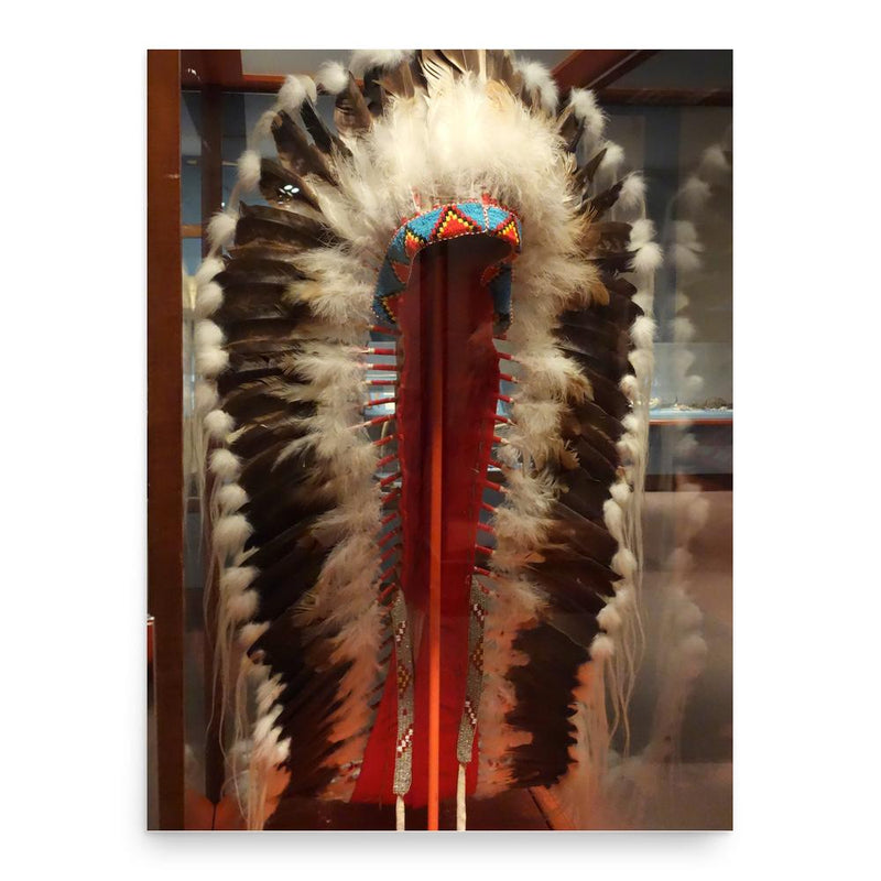 Chief Sitting Eagle poster print, in size 18x24 inches.