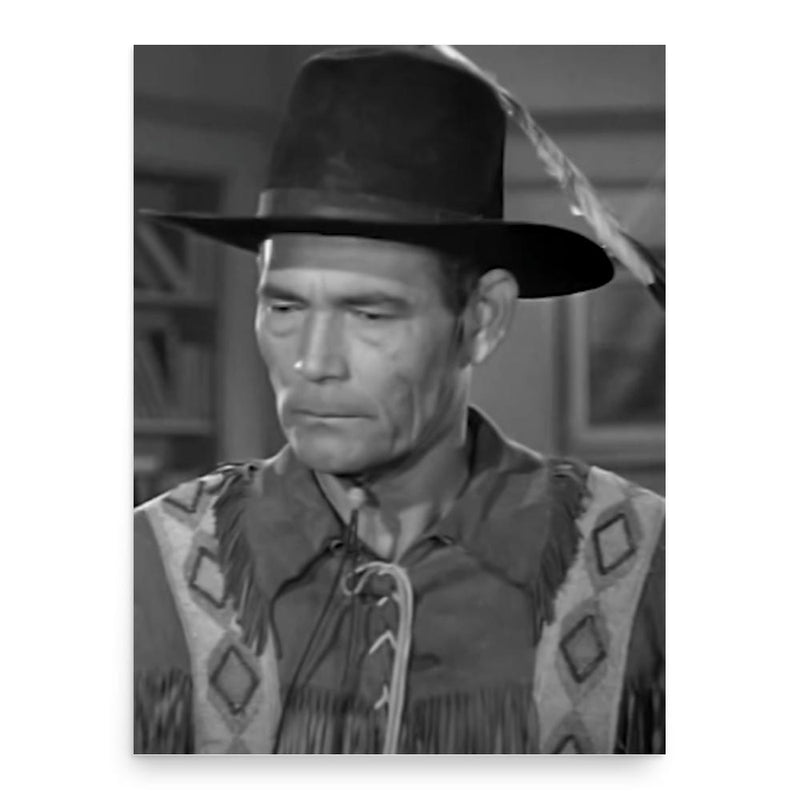 Chief Thundercloud poster print, in size 18x24 inches.