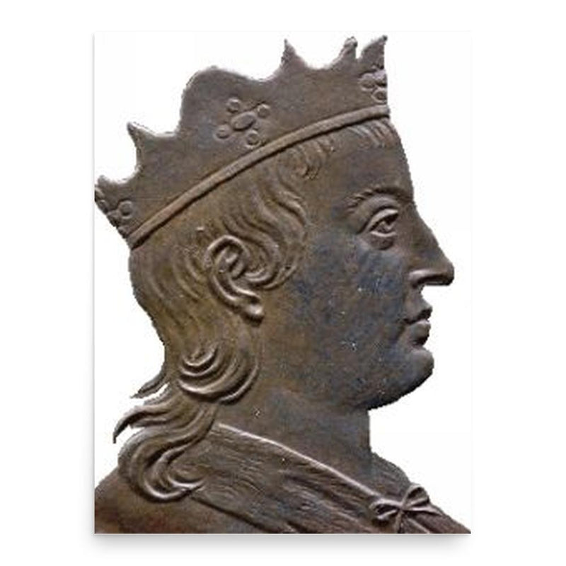 Chilperic II poster print, in size 18x24 inches.