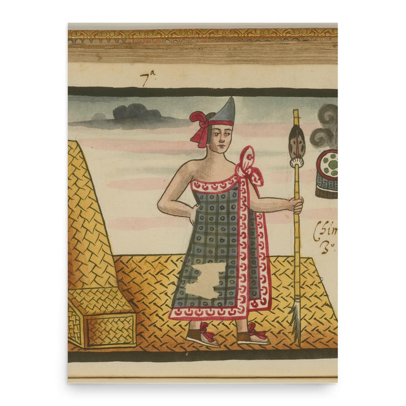 Chimalpopoca poster print, in size 18x24 inches.