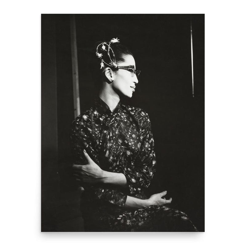 China Machado poster print, in size 18x24 inches.