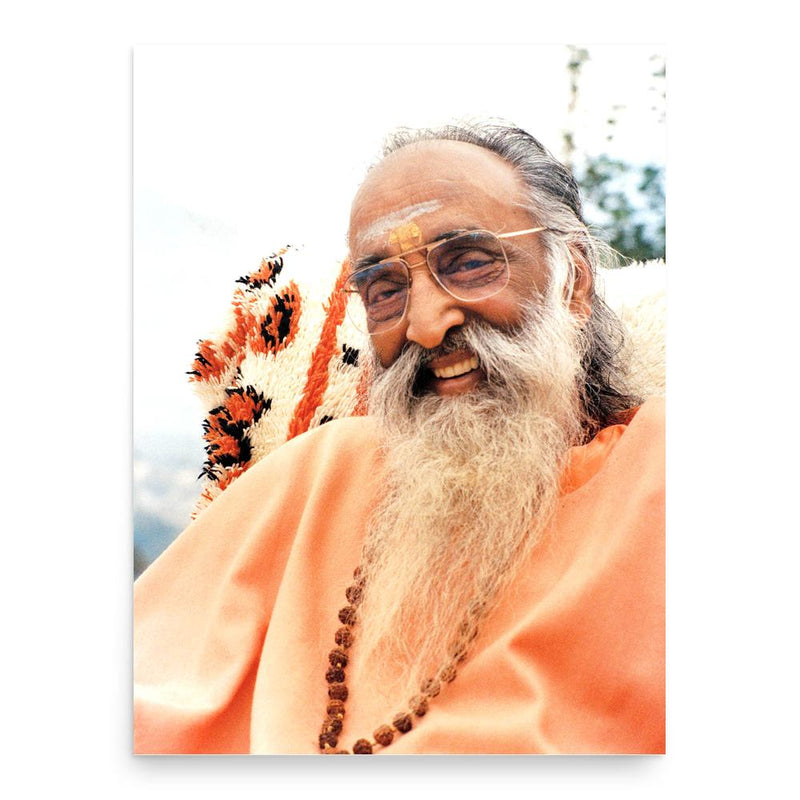 Chinmayananda Saraswati poster print, in size 18x24 inches.