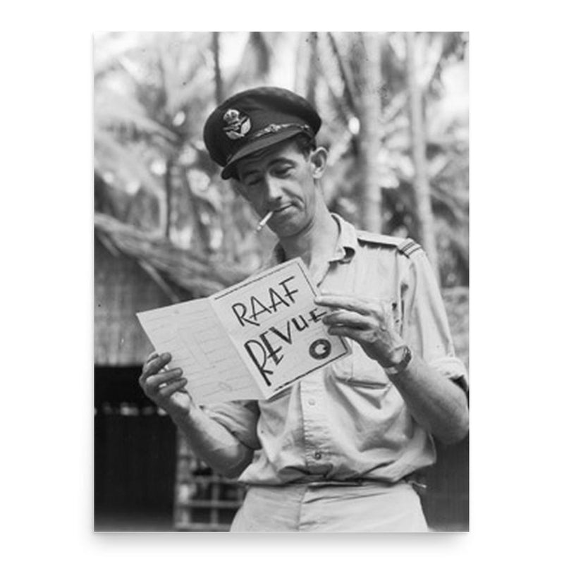 Chips Rafferty poster print, in size 18x24 inches.