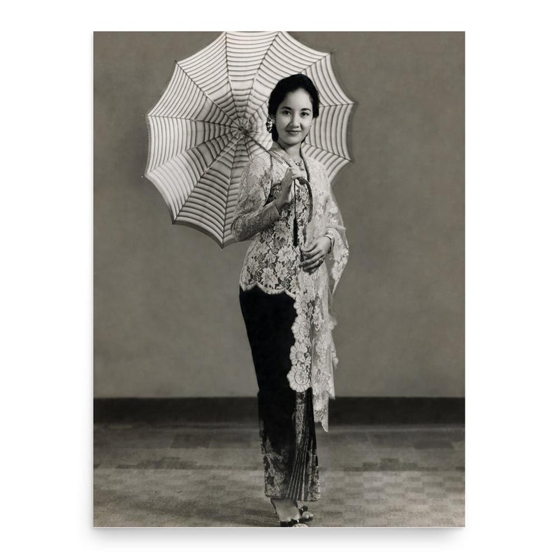 Chitra Dewi poster print, in size 18x24 inches.