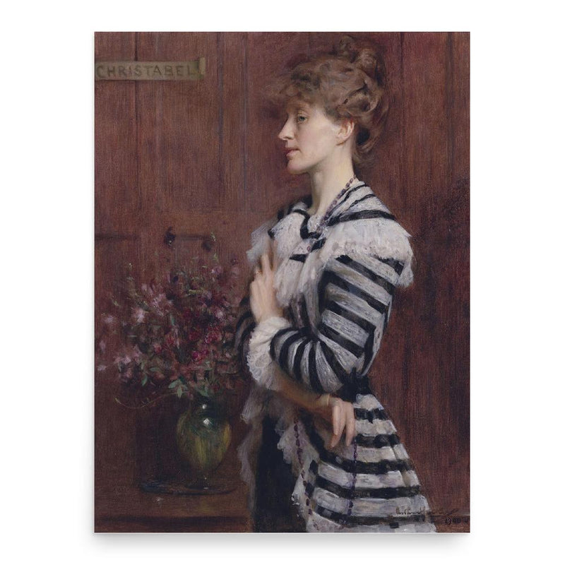 Christabel Cockerell poster print, in size 18x24 inches.