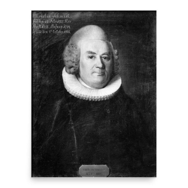 Christen Schmidt poster print, in size 18x24 inches.